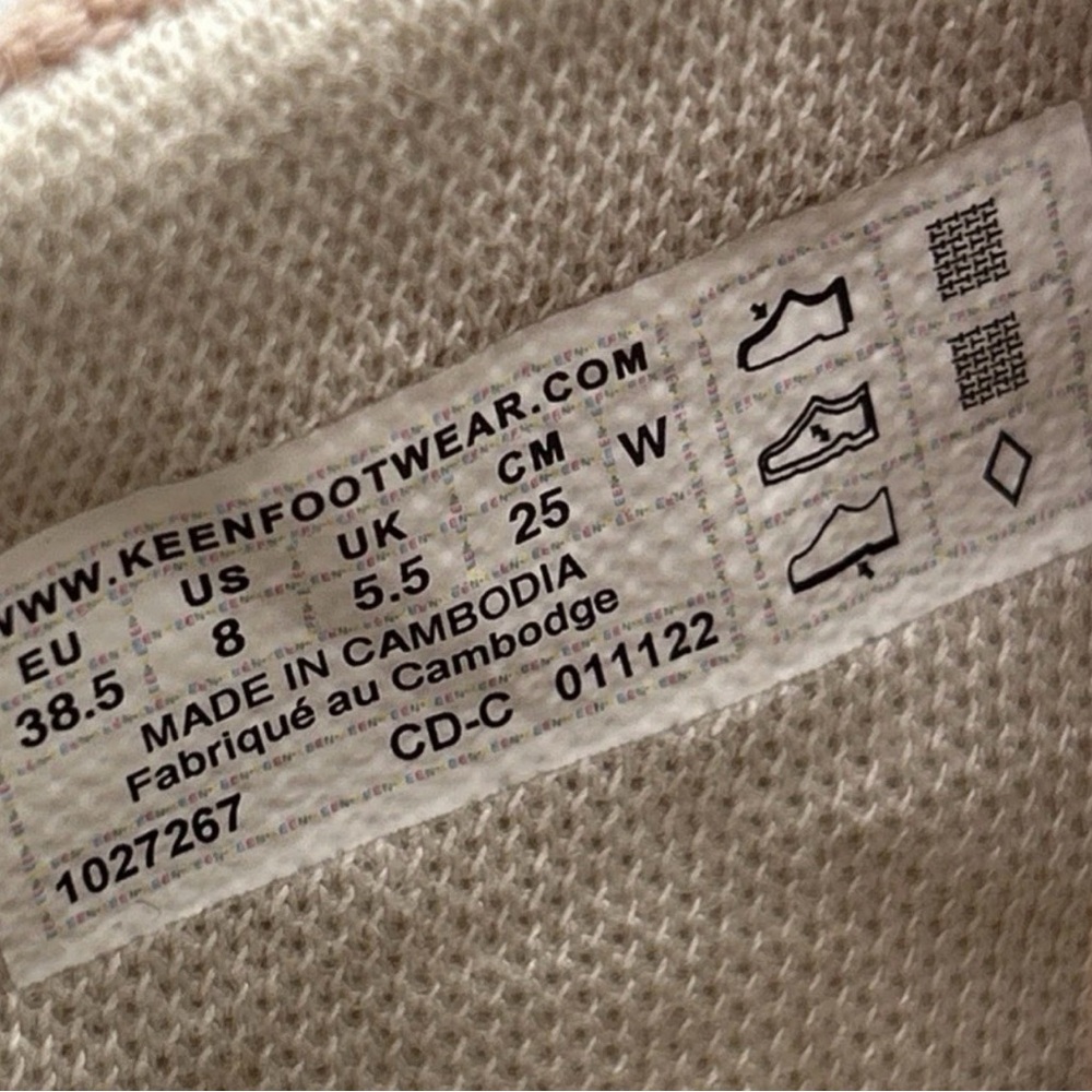 Keen Mosey Chukka Boots Women’s 8 Rose Pink Fawn Birch Canvas Moc Toe NEW - Picture 4 of 16